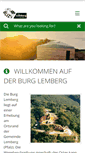 Mobile Screenshot of burg-lemberg.de